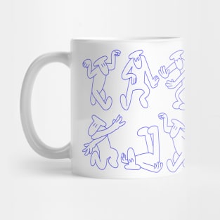 Dancing Critters - Blue Mug